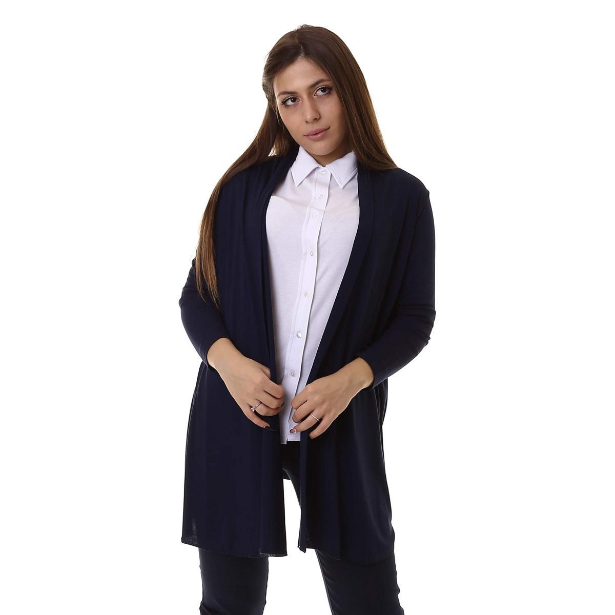 RAGNO Cardigan Aperto-Blu