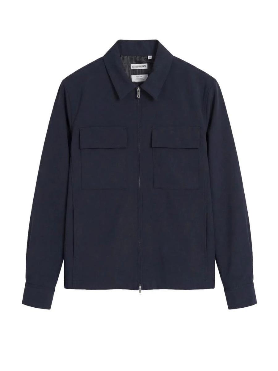 Antony Morato Camicia Casual Uomo Brema MMSL00786-FA600255-Blu intenso