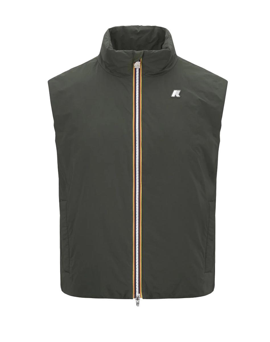 GILET UOMO VALEN PLAIN 70GR - GREEN BLACKISH-Verde