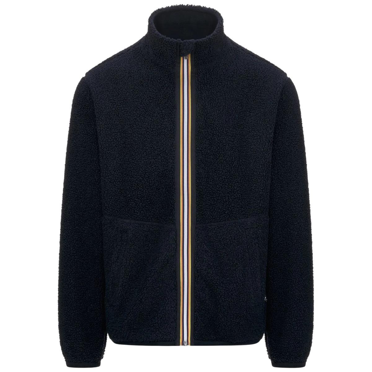 Giubbotto Uomo Reversibile effetto sherpa-Blu