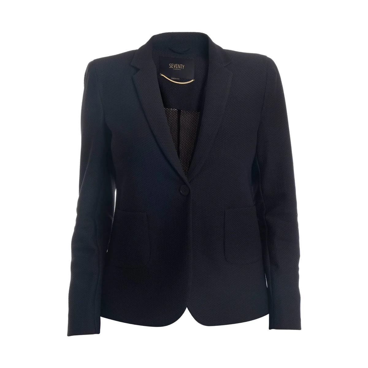 Giacca Donna a nido d'ape Nero-Nero