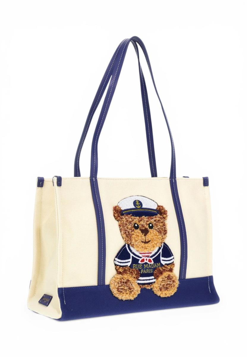Rue Madam PARIS BORSA MORBIDA MARVIN SHOPPING SUMMER BICOLOR COOKIE