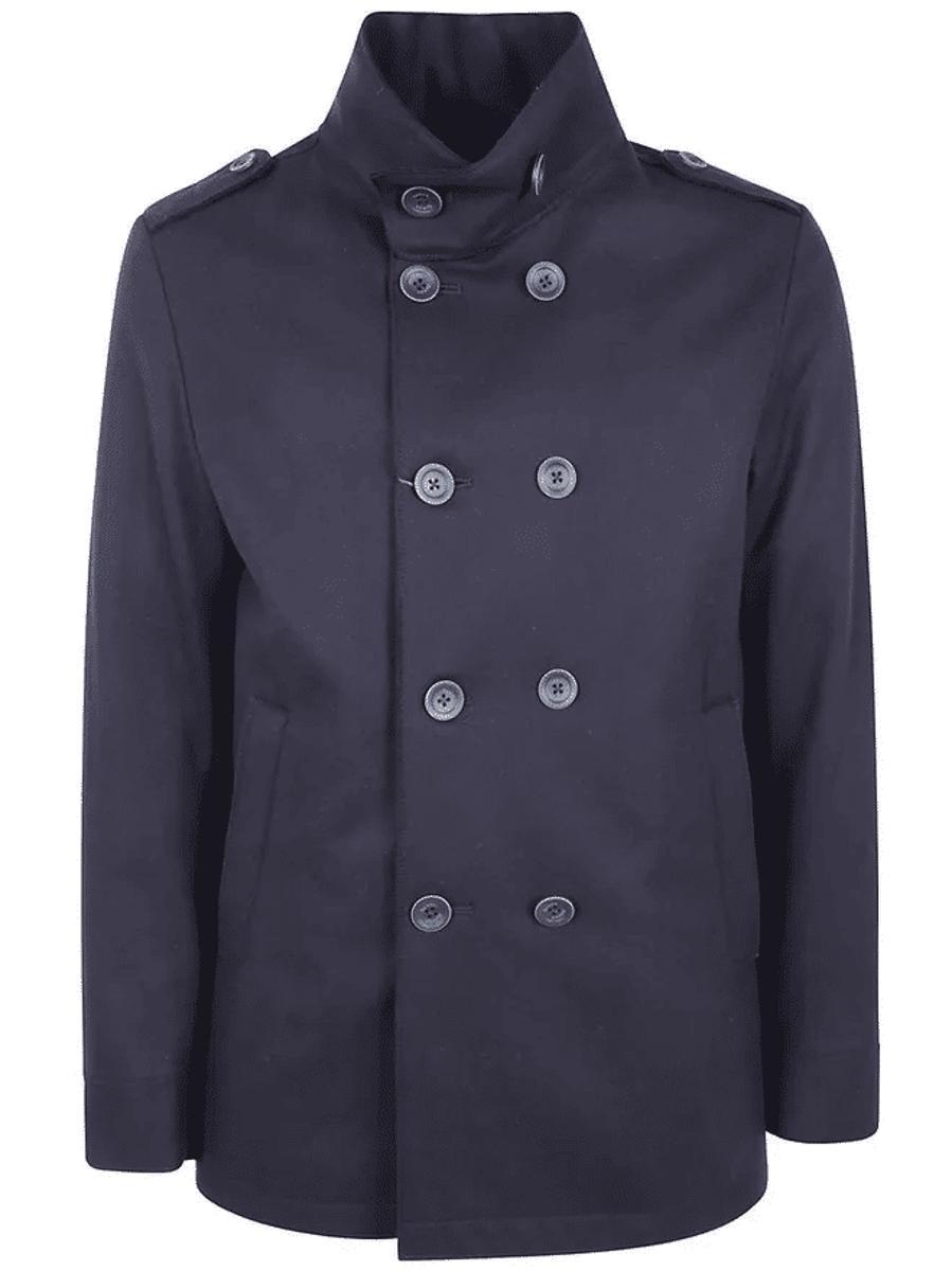 Herno Cappotto Militare Corto Uomo Lana