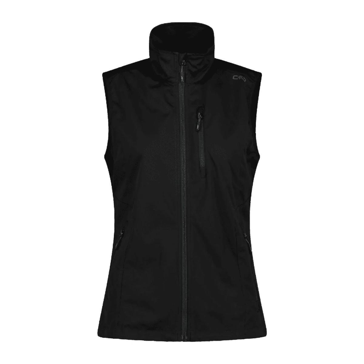 CMP Fleeceweste Knit Tech Full Zip 30h5876, Gilet Donna-Nero