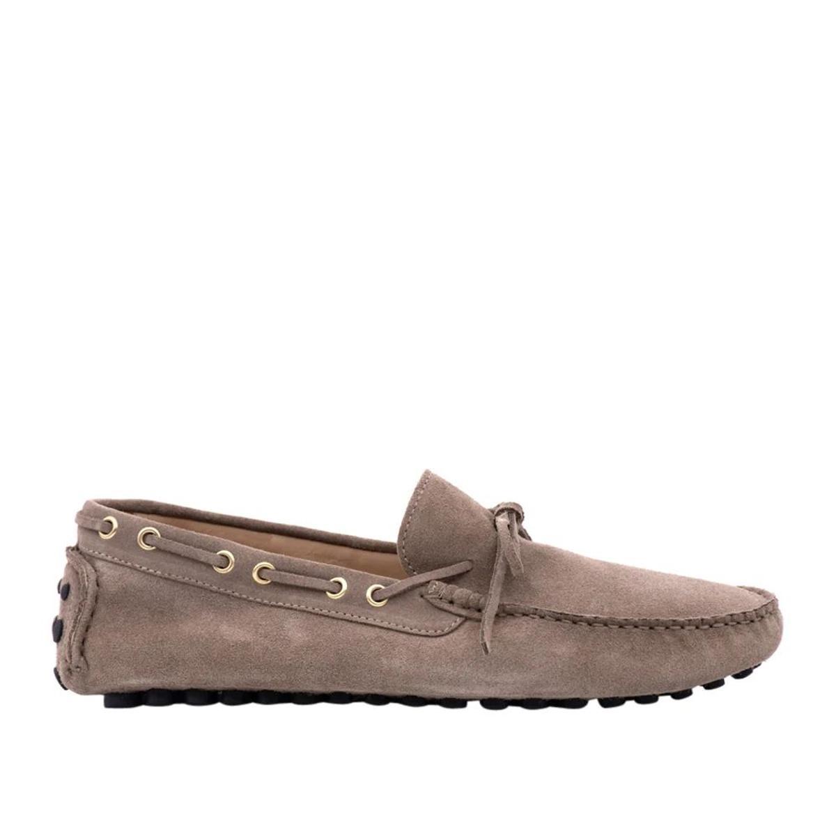 Scarpa Barca Antica Cuoieria Cortina Uomo-Beige