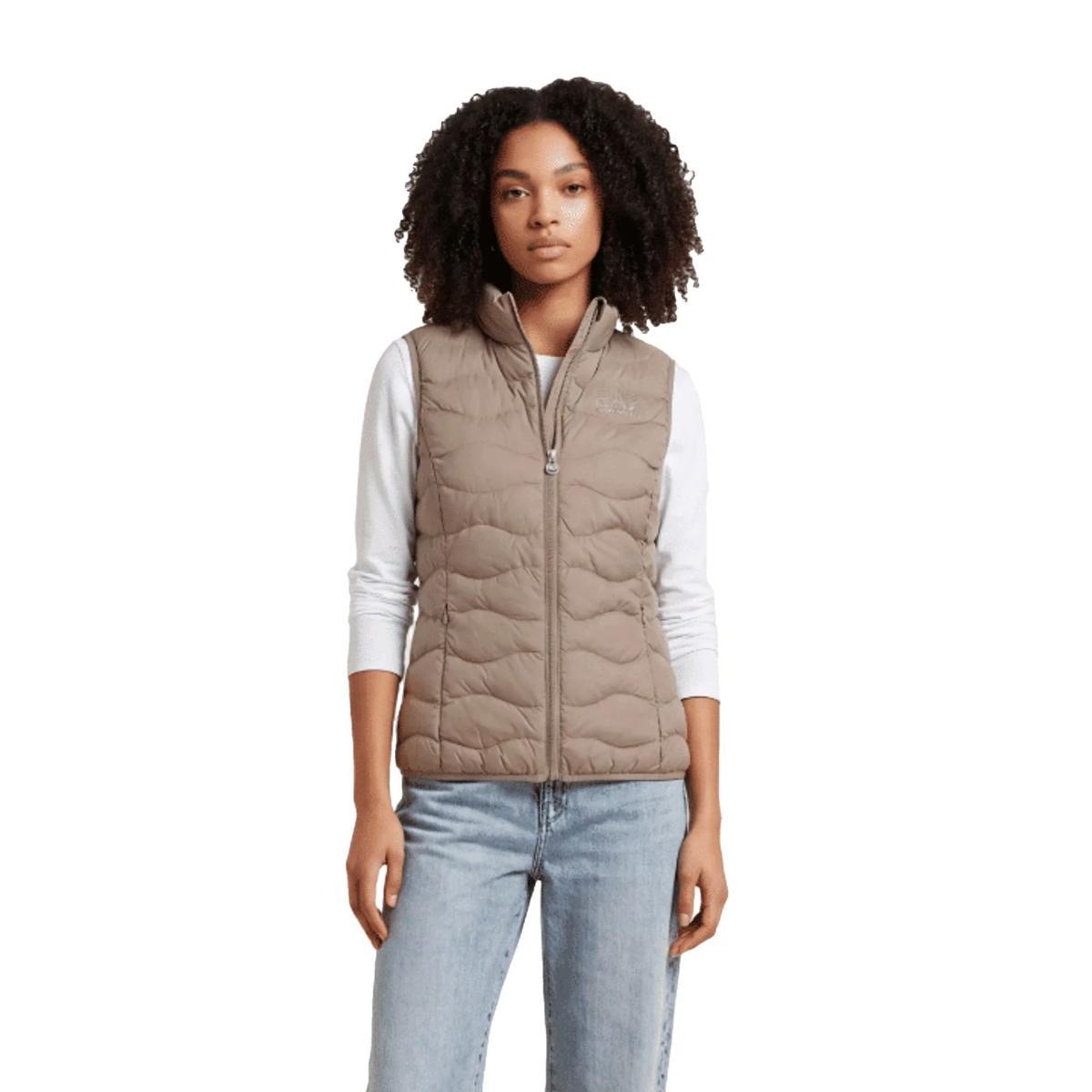 EA7 Emporio Armani Gilet Donna 100 gr Core Lady 8NTQ08TNF8Z 8056643707440-3XL-Beige