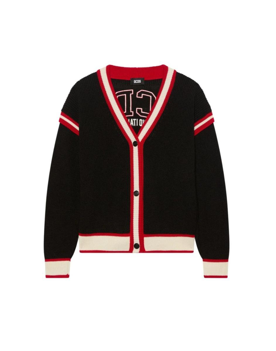 GCDS - Cardigan Nero art.B2EM1800KI3