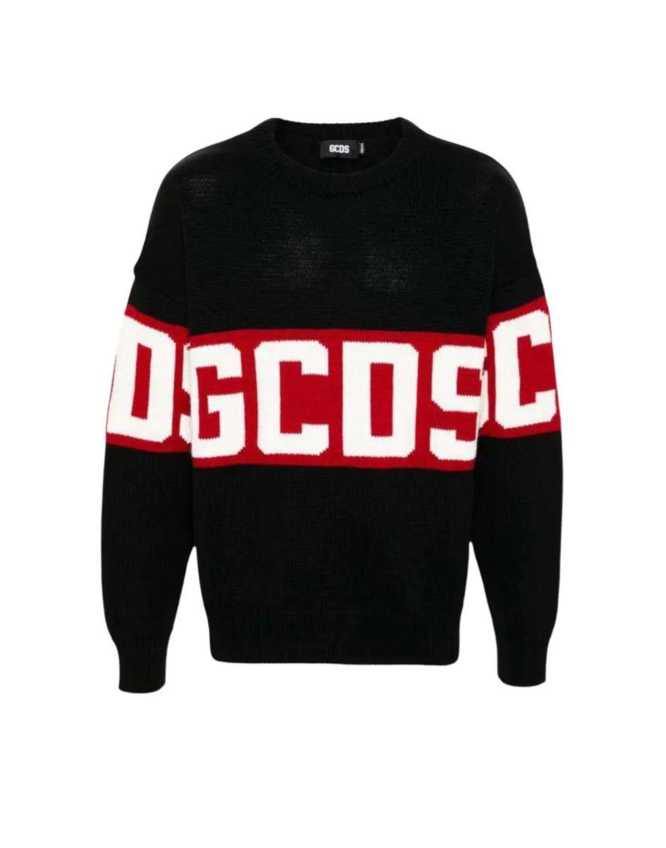 GCDS Uomo Maglione A Girocollo Lana B2CM1505KI4