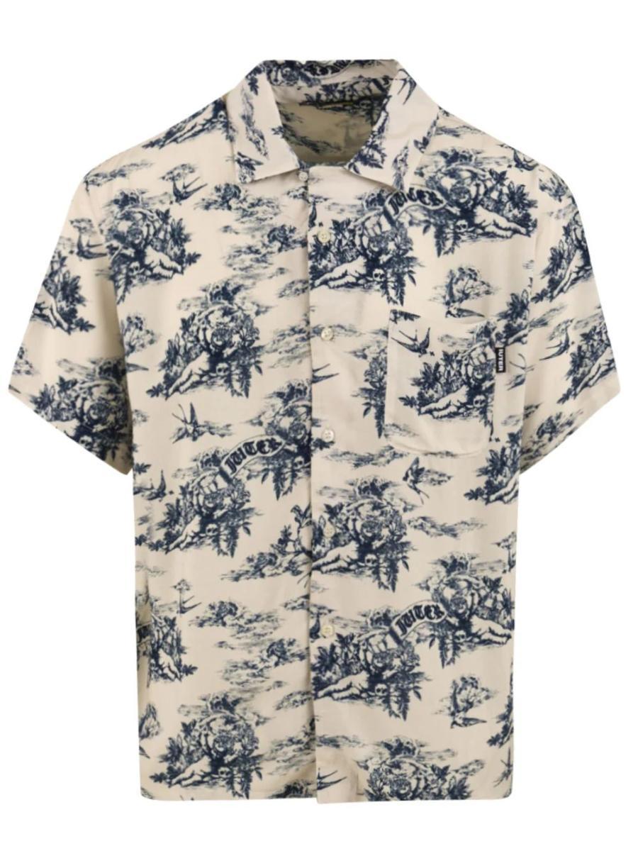 IUTER Camicia Paradise cuban Uomo-Beige