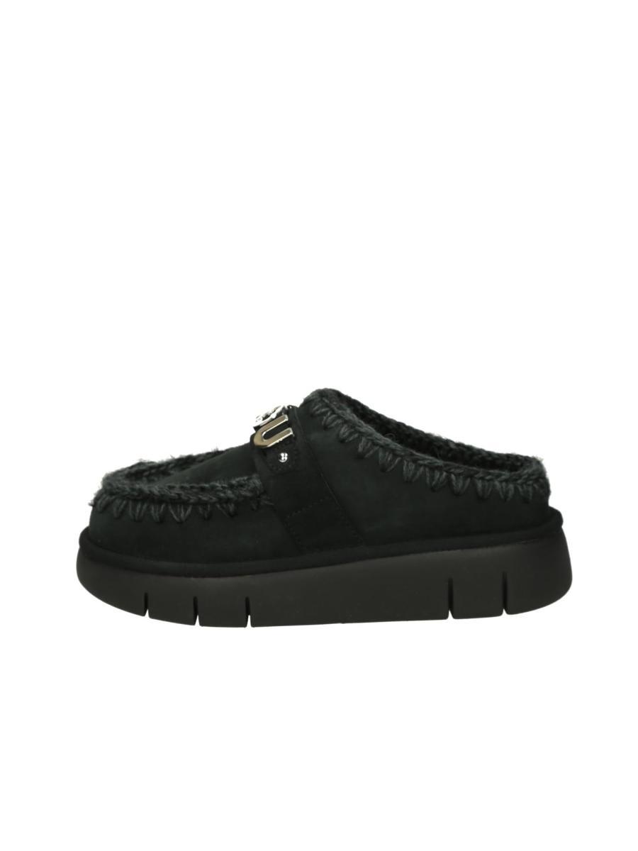 M7647 SABOT MOU BOUNCE CLOG WOMAN SLIPPERS-Nero