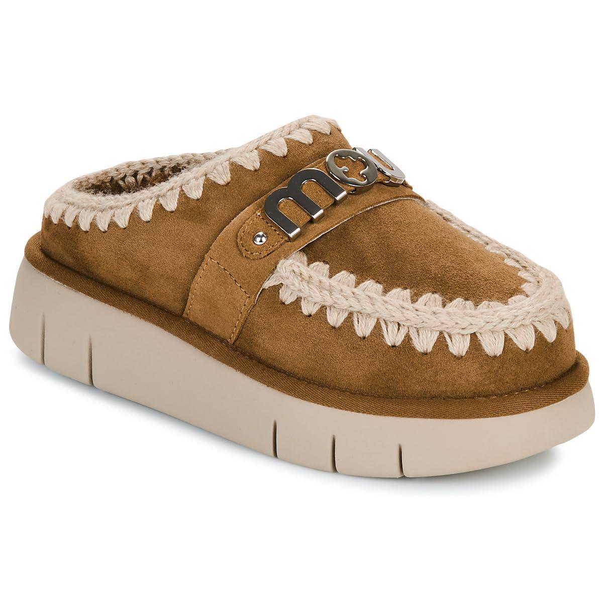 Mou Sabot Pelo Grigio Tortora Donna-Multicolore