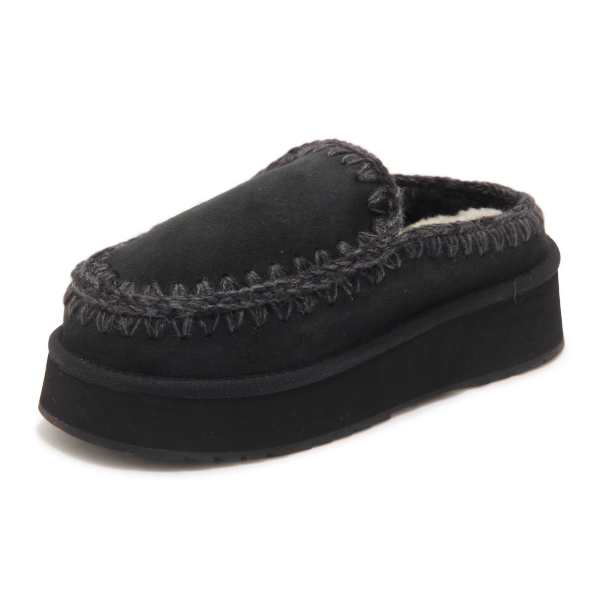 M7759 SABOT DONNA MOU CLOG ESKIMO PLATFORM WOMAN SLIPPERS