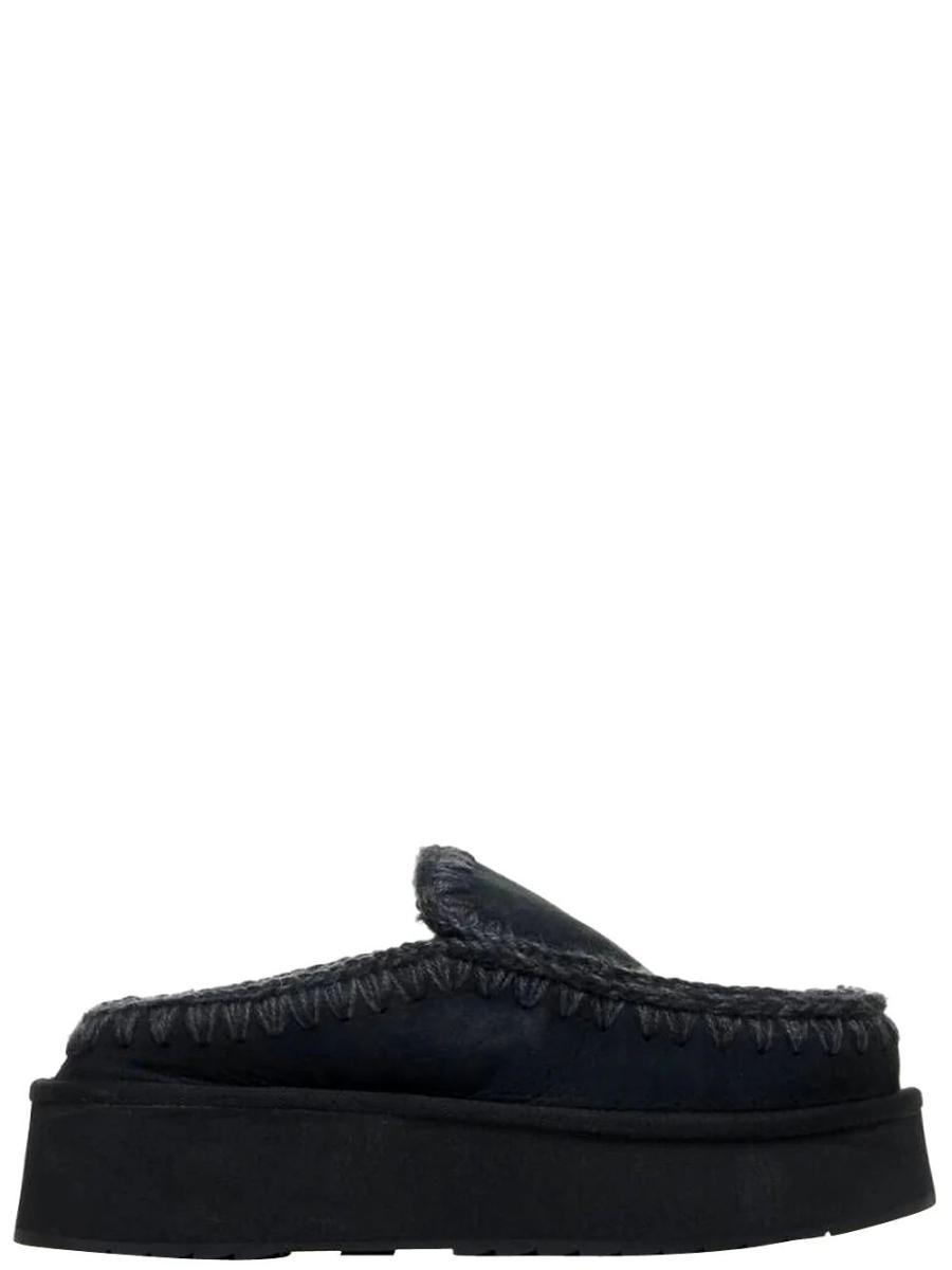 mou Zoccoli Donna Eskimo Platform-Nero