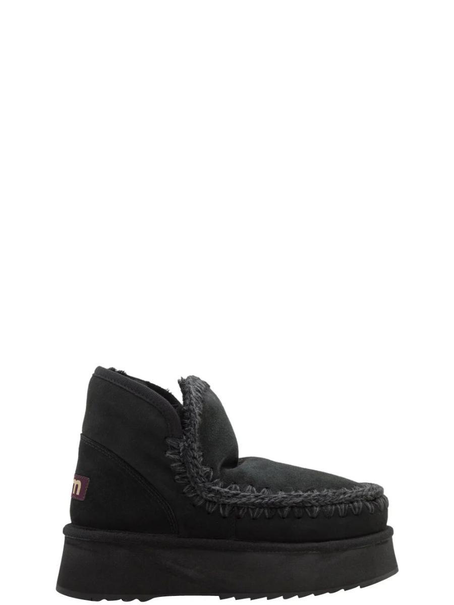 Mou Mini Eskimo Platform Boot Cognac-Nero