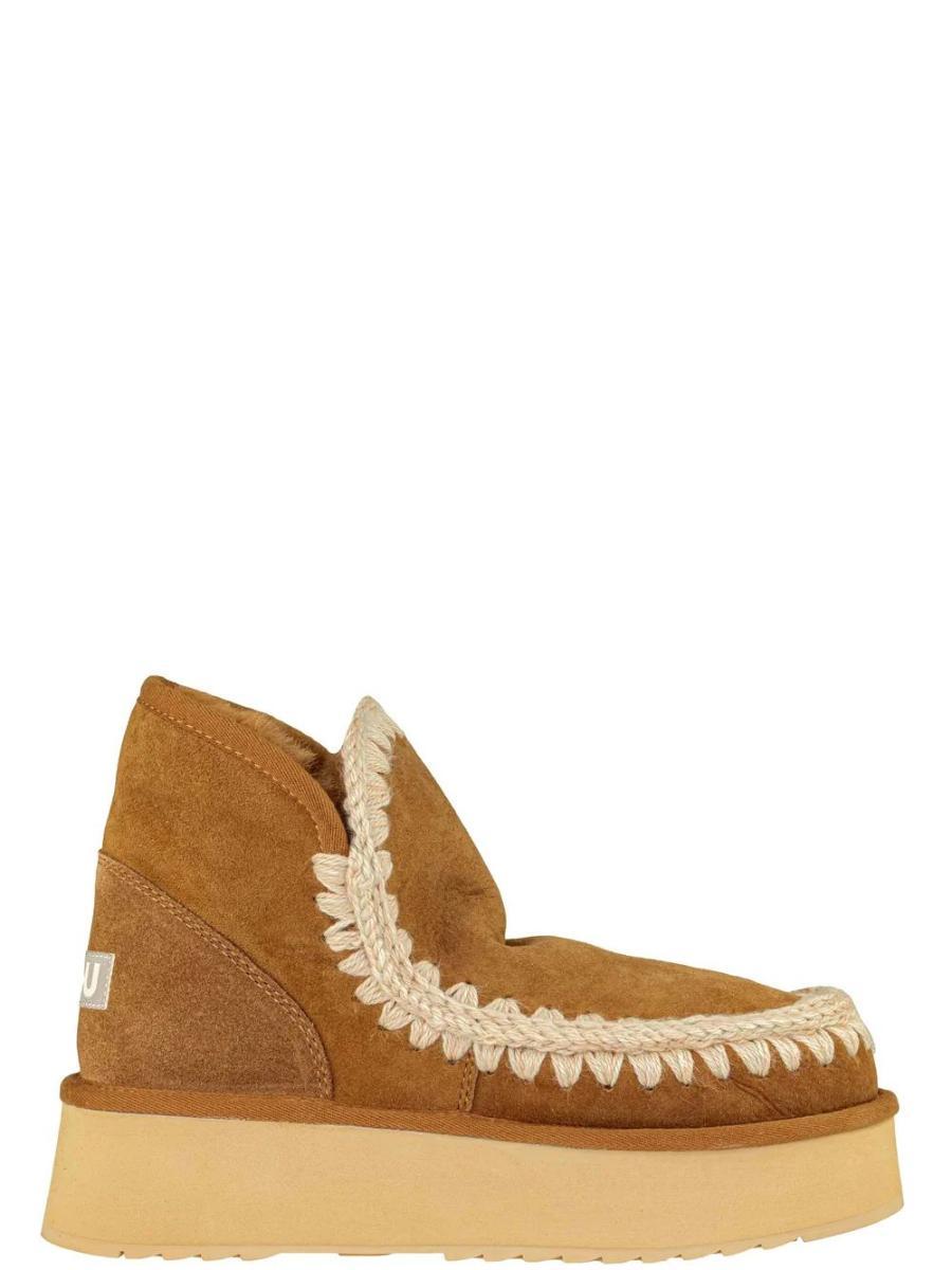 Mou Mini Eskimo Platform Boot Cognac