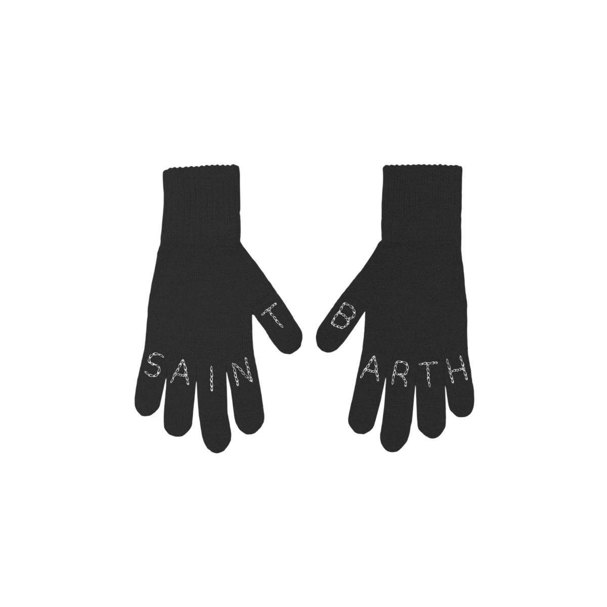 Eleganti Guanti Donna neri con logo