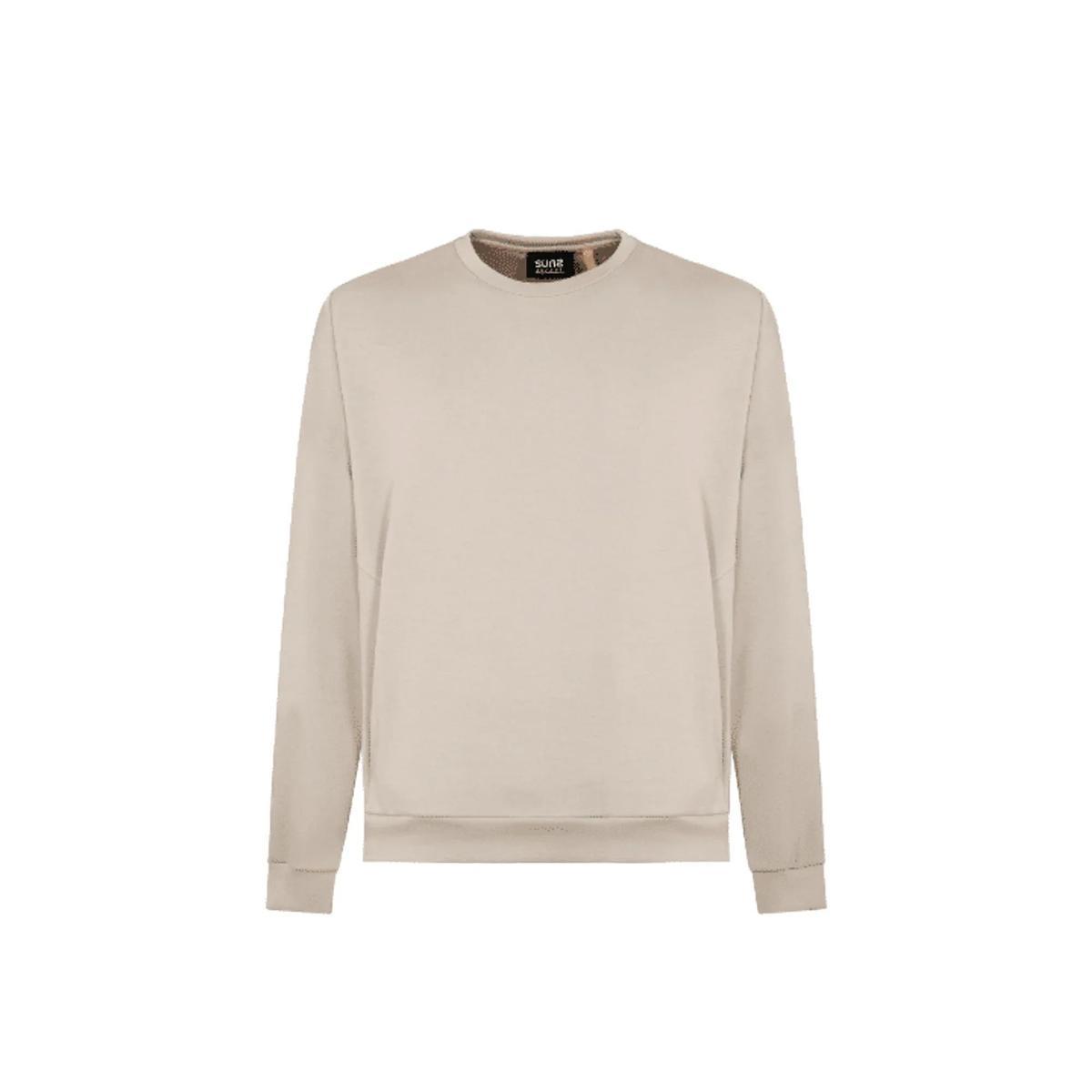 SUNS Felpa Uomo Girocollo Gipo Lux Spalla Scesa-Beige