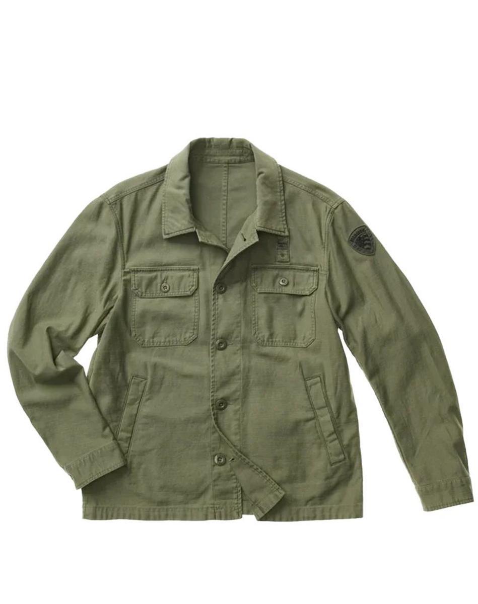 GIACCA CAMICIA UOMO "GOODALE DYED " - VERDE-Verde