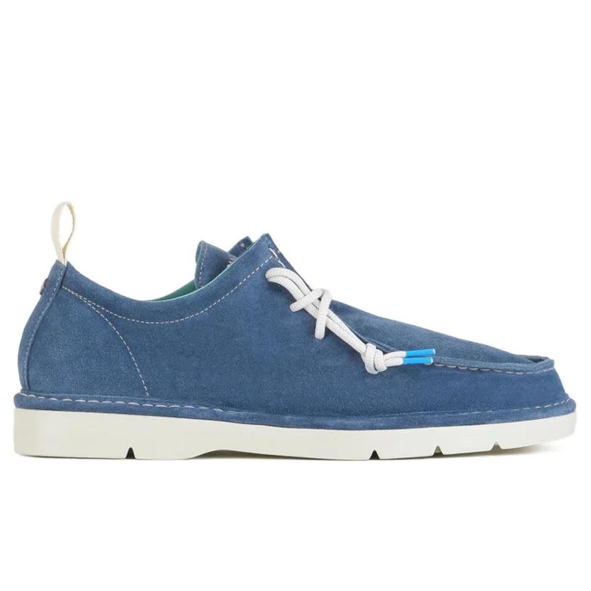 PANCHIC Scarpa Allacciata da Uomo P19 in Suede Blu Chiaro - P19M004 0055T021 - Taglia