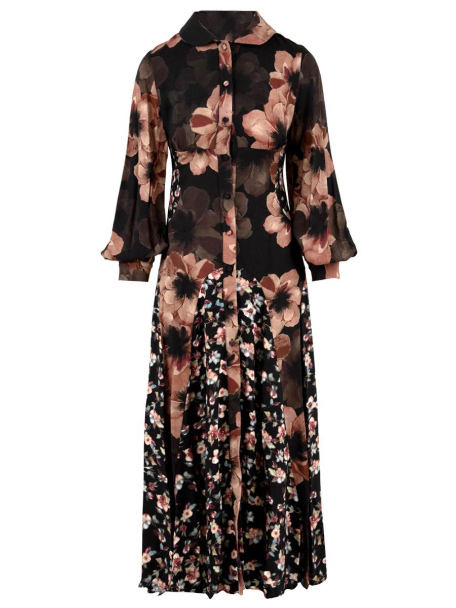 Mar De Margaritas Abito Mdmw187Rosalina-V1 Chemisier Bustier Dali Nero