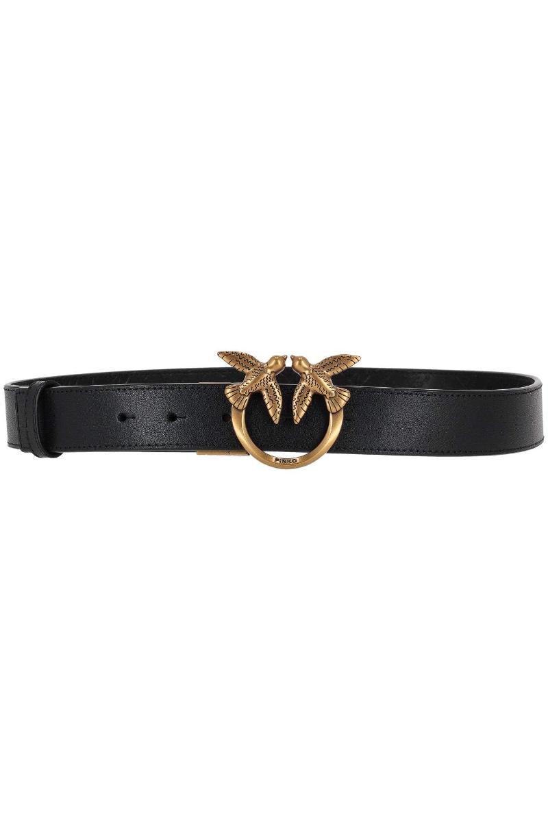 PINKO Cintura Donna Love Berry H3 Belt Monogram Debossed Colore Nero ZD0Q