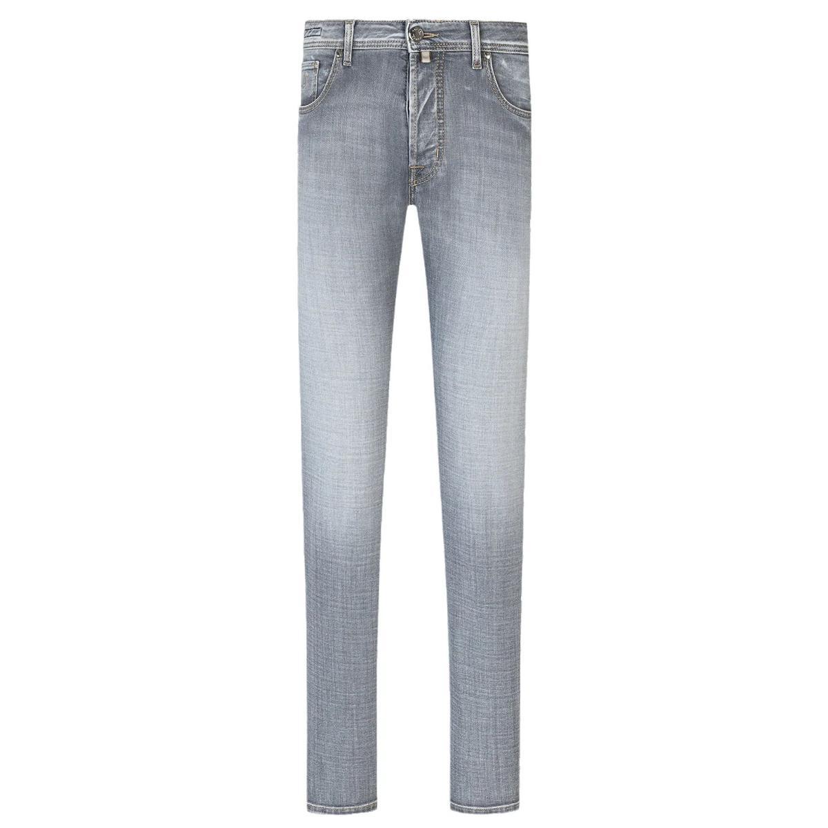 Jeans Uomo in denim elasticizzato Grigio