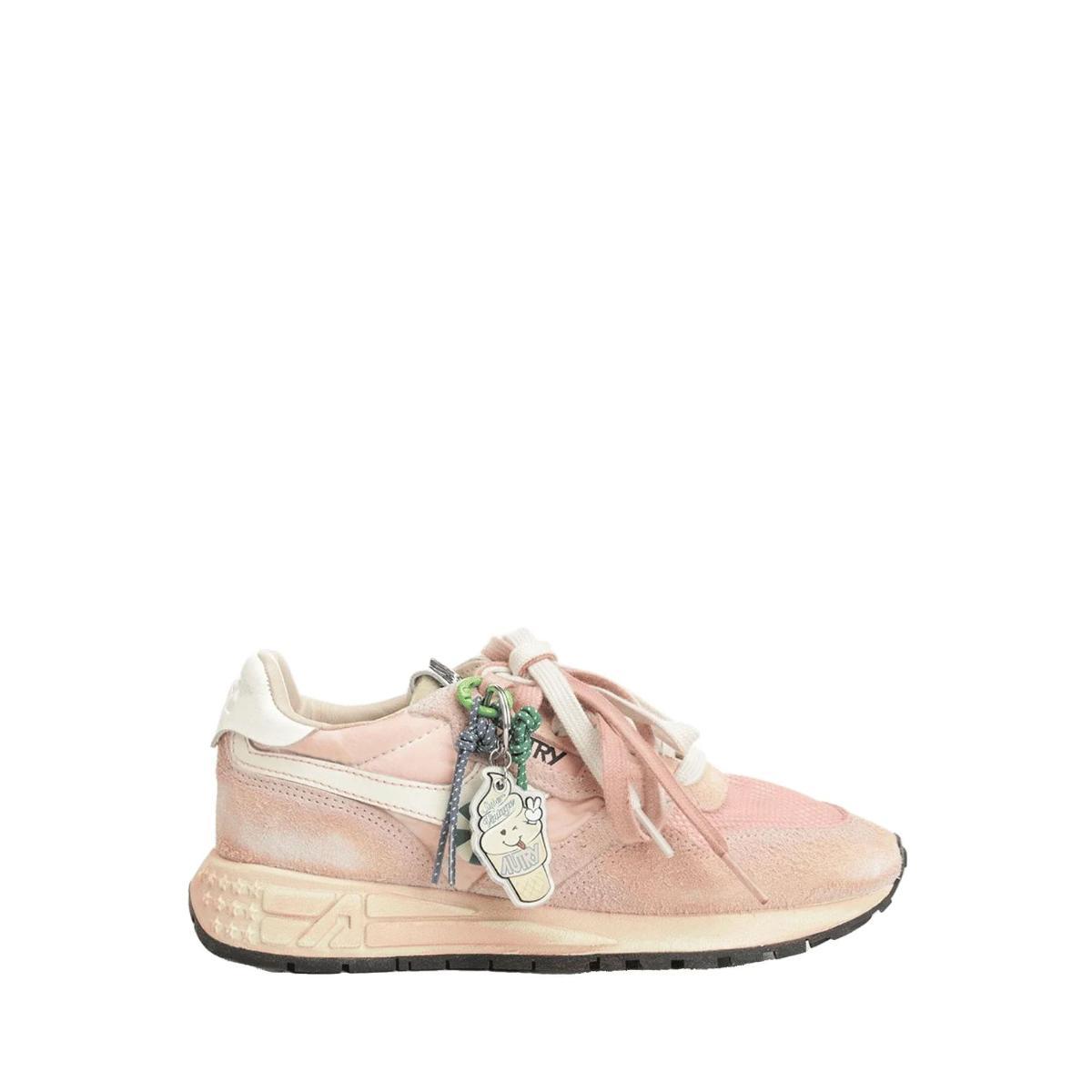 AUTRY Reelwind Low Sneakers Rose da Donna-White/pink