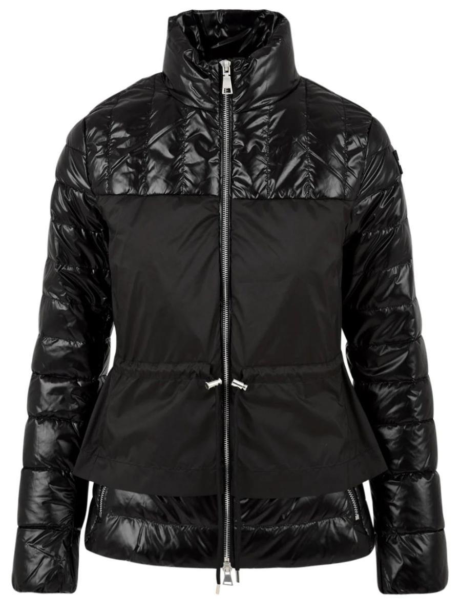 Giubbotto Donna idrorepellente in nylon-Nero