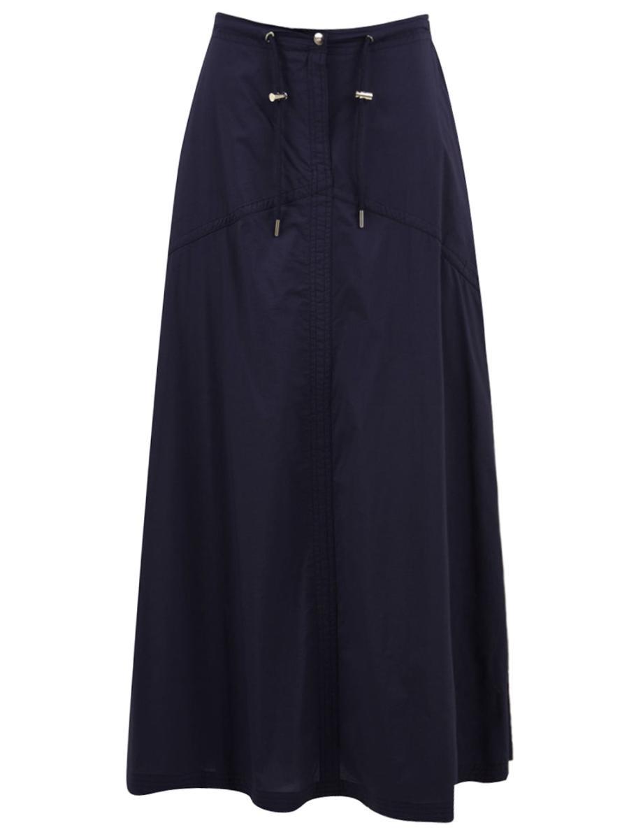 Gonna Donna con coulisse in vita-Blu