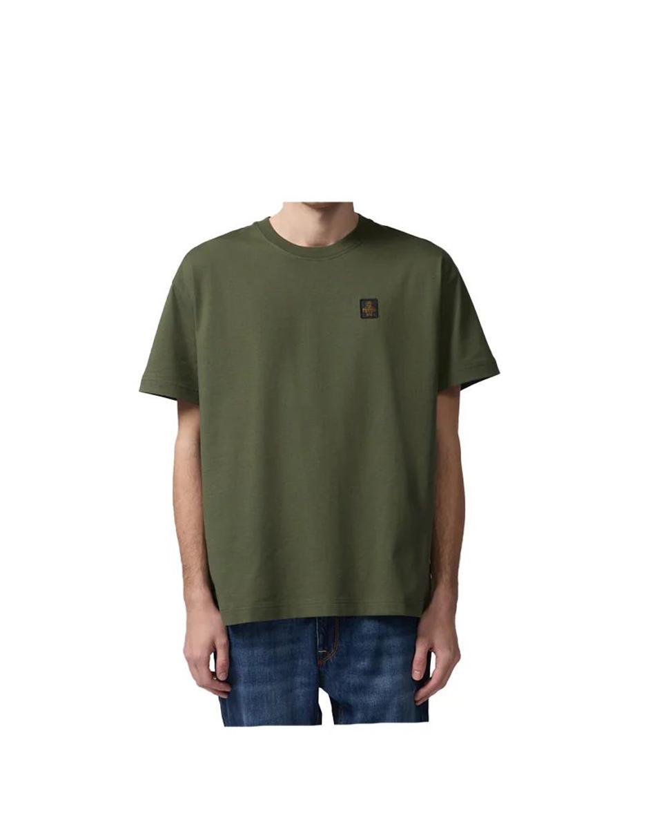 T-SHIRT UOMO " DUBLIN " LOOSE FIT - VERDE OLIVA