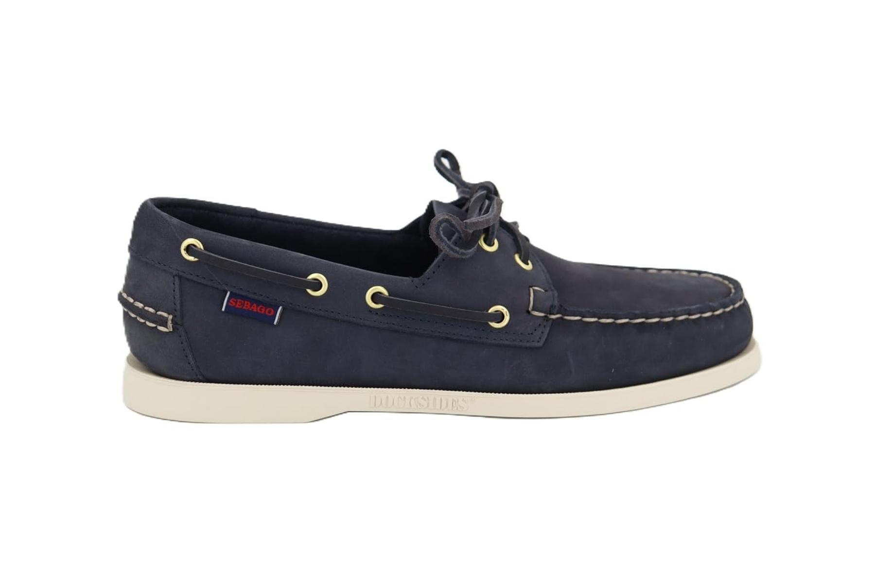 Docksides Portland Mocassino da Barca Uomo Blue Universe Nubuck-Blu