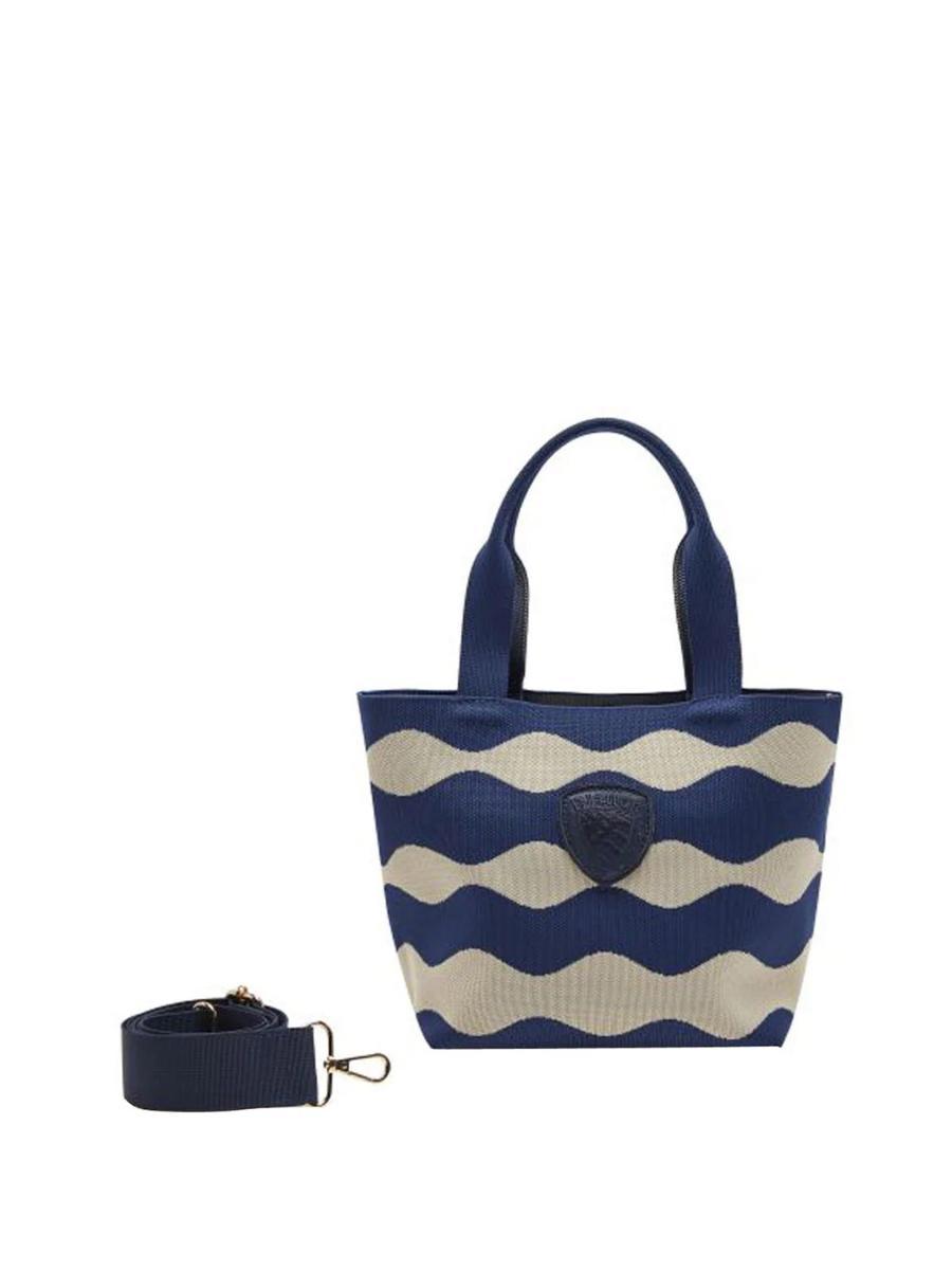 Blauer Borsa a Spalla Donna modello S6XSBASKET01-Crema / Navy