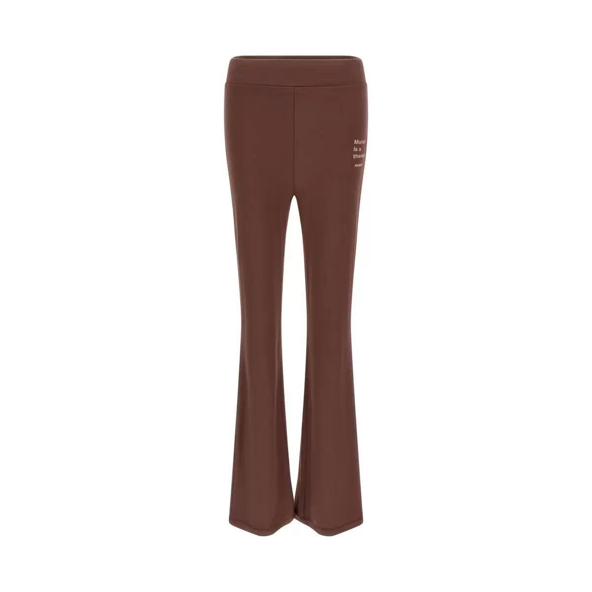 FREDDY Pantaloni Donna Sportivi in Felpa con Stampa Lettering sul Fianco - comodità e Stile