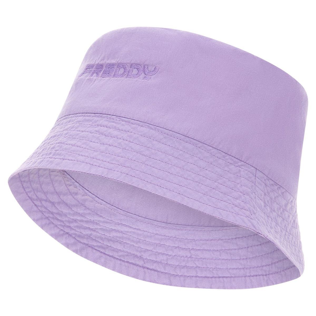FREDDY Cappello Donna Bucket Hat con Logo Ricamato in Tono - Must-Have Streetwear-Glicine