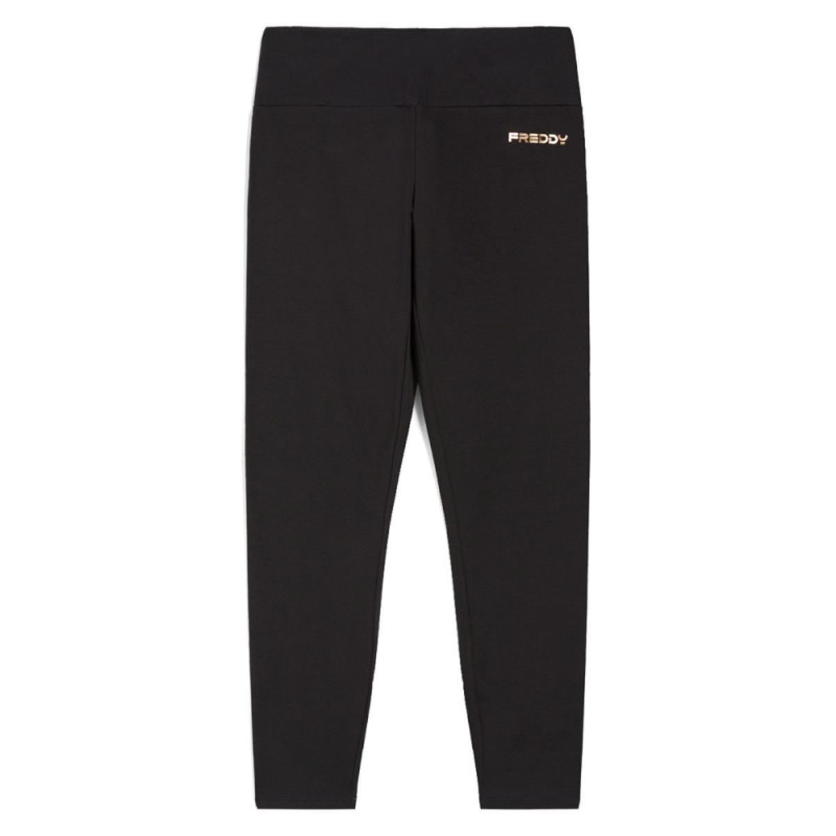 FREDDY - Leggings Lunghezza Regular in Felpa Garzata Senza Stampe,