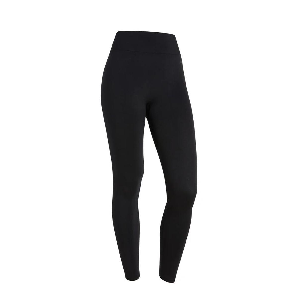 FREDDY - Leggings Seamless Vita Alta in Costina E Lunghezza 7/8, 94% Poliammide 6% Elastan-Nero