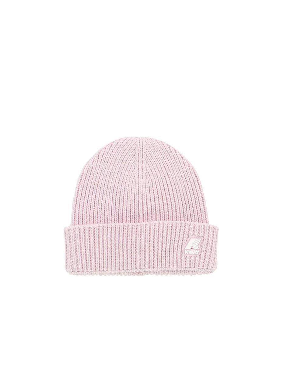 K-way Cappello Rosa Con Logo Nella Parte Anteriore