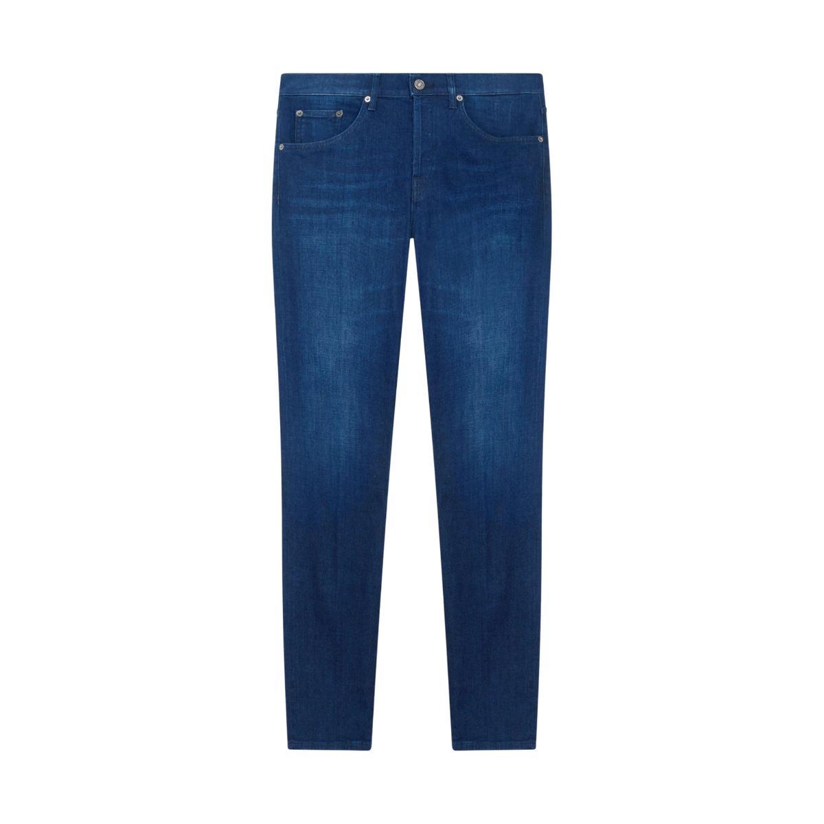 DONDUP jeans modello jacklyn: vita alta, zip e gamba dritta per look unico-Blu