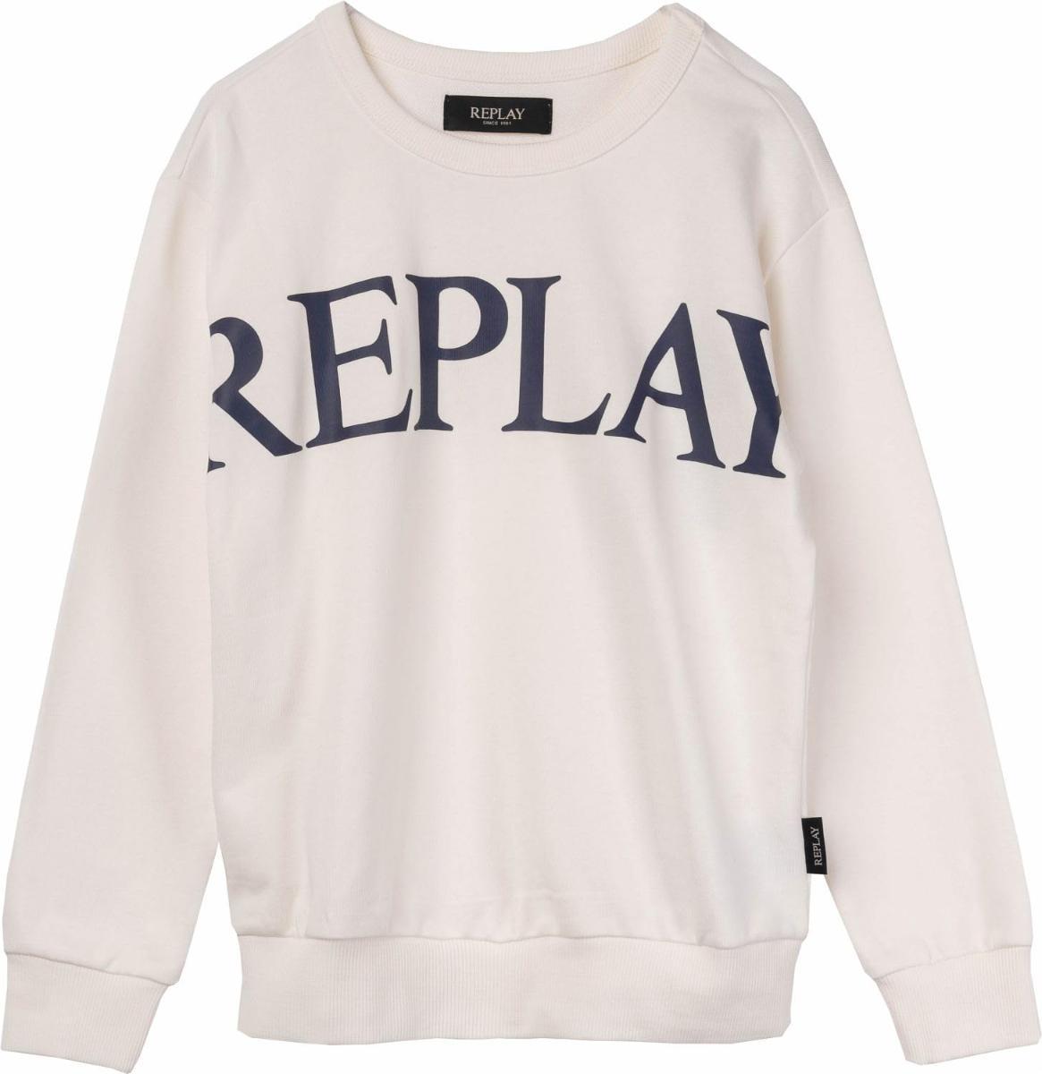 Replay Sb2064 Maglia di Tuta Bambini e Ragazzi-Bianco