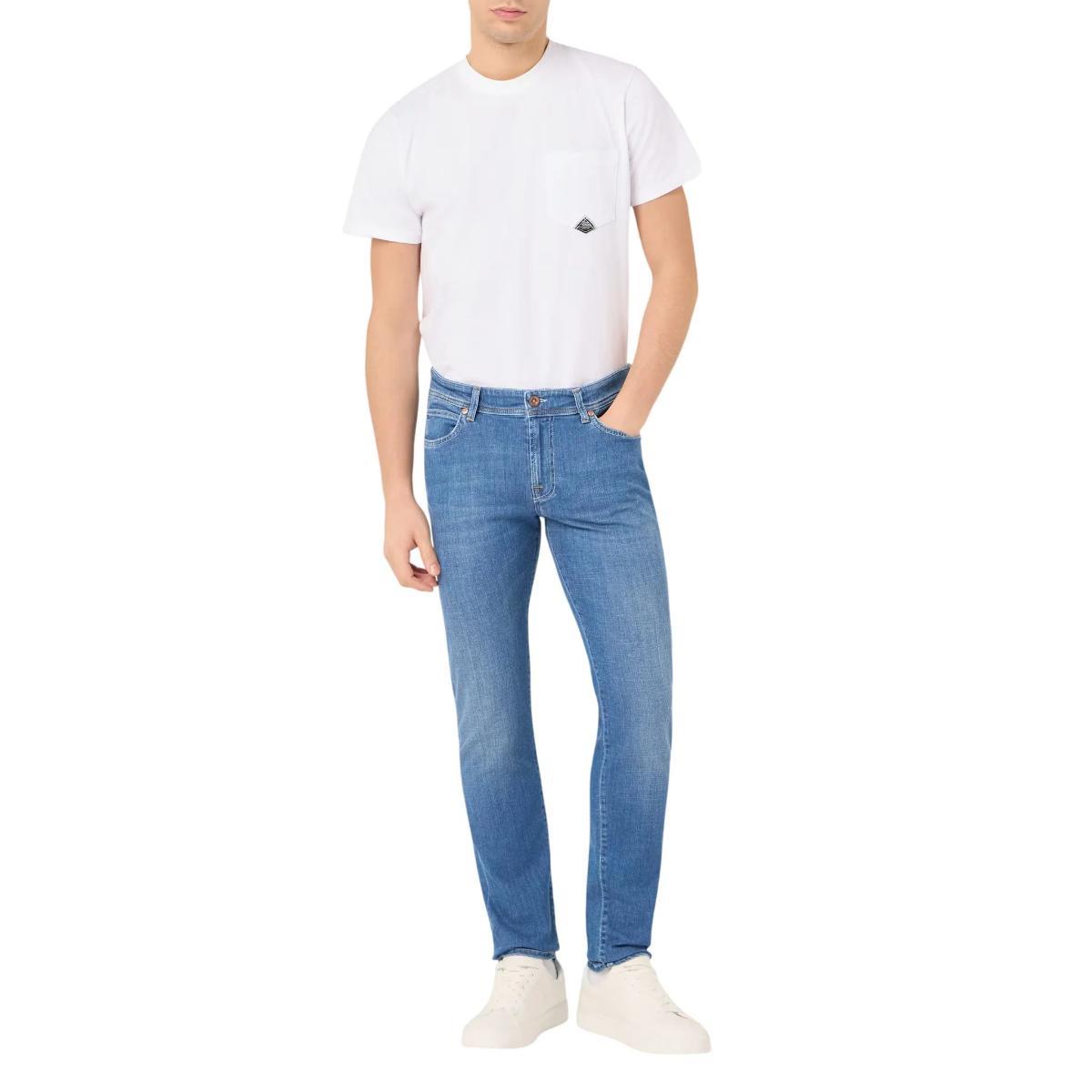 Jeans elastico Alex slim fit da uomo-Denim