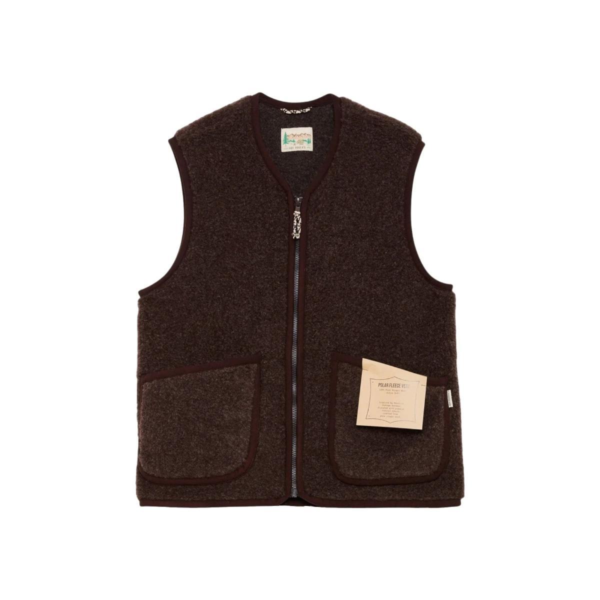 Gilet Donna sherpa full zip-Marrone