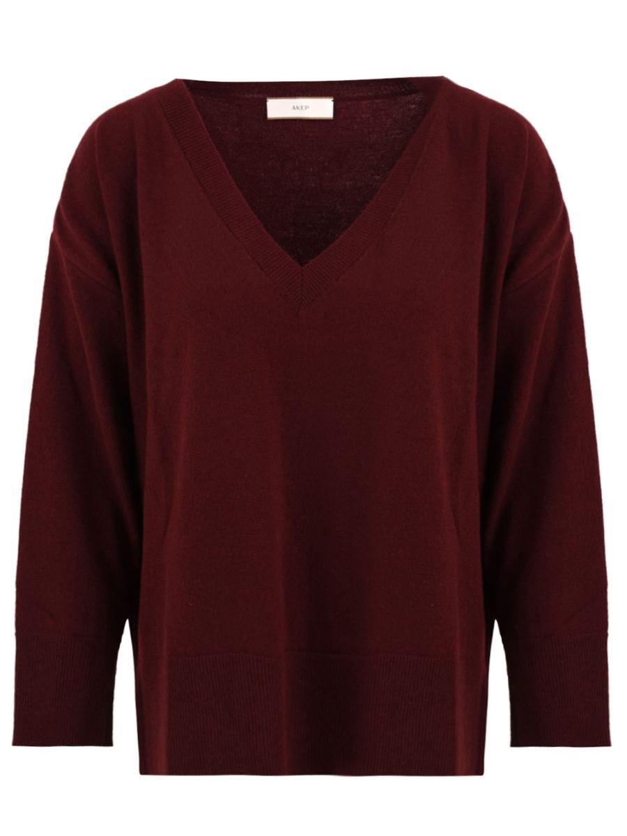 Maglia con dettagli omeri AKEP Donna - Rosso-Rosso