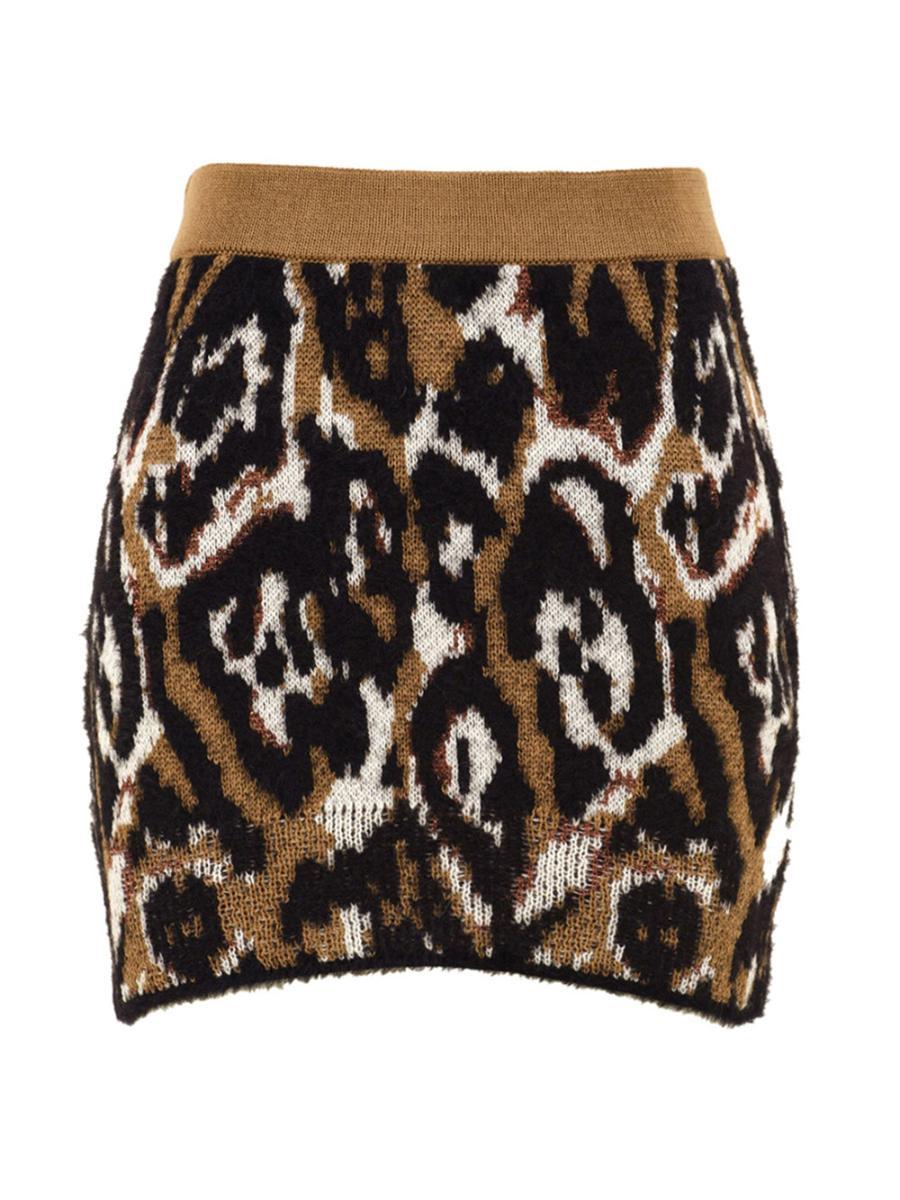 Gonna jacquard maculato AKEP Donna - Multicolore