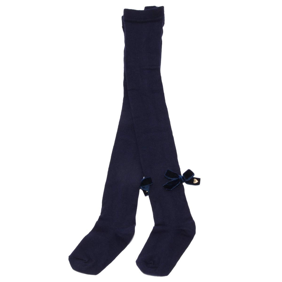 2246K calzamaglia bimba girl TWIN-SET blue cotton tights