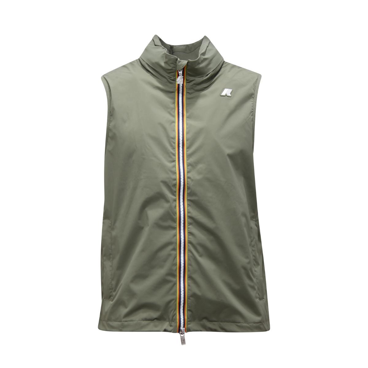P0567 GILET UOMO K-WAY VALEN STRETCH MAN VEST GREEN-Verde