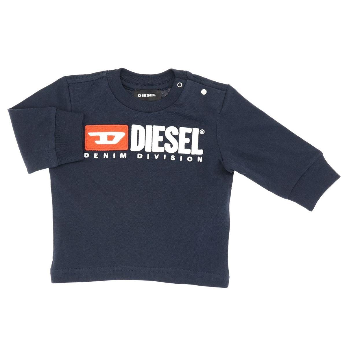 7623AP maglia bimbo DIESEL boy kid t-shirt blue