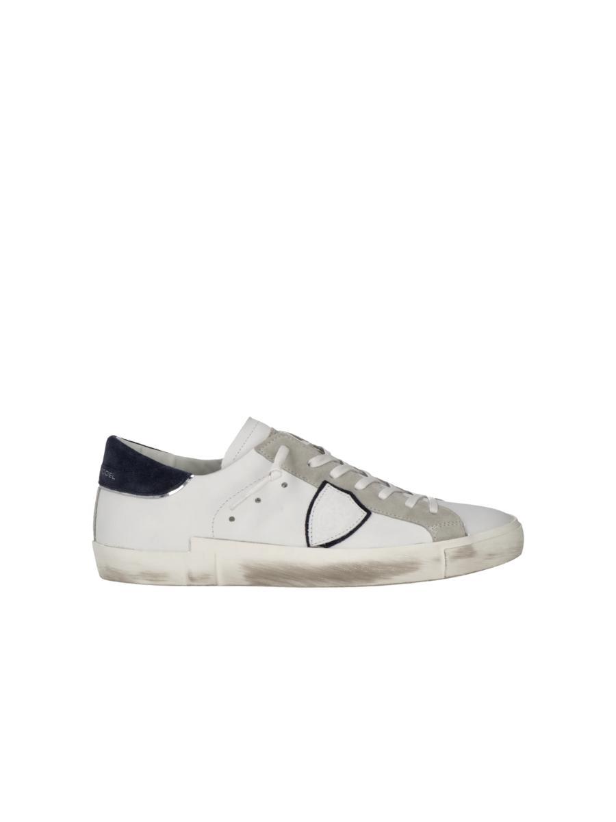 Philippe Model Sneakers Paris Uomo Bianco-MIXAGE POP_BLANC BLEU
