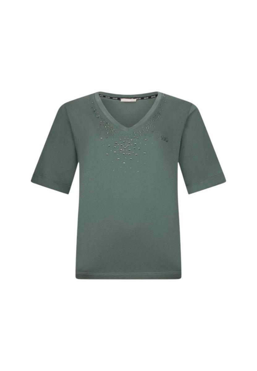Liu Jo T-shirt Verde Militare TA6284JS923-Militare