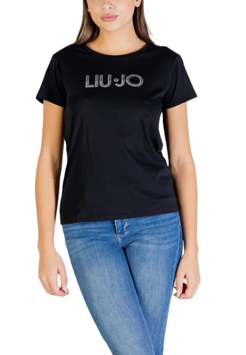 Liu Jo T Shirt Strass-Nero
