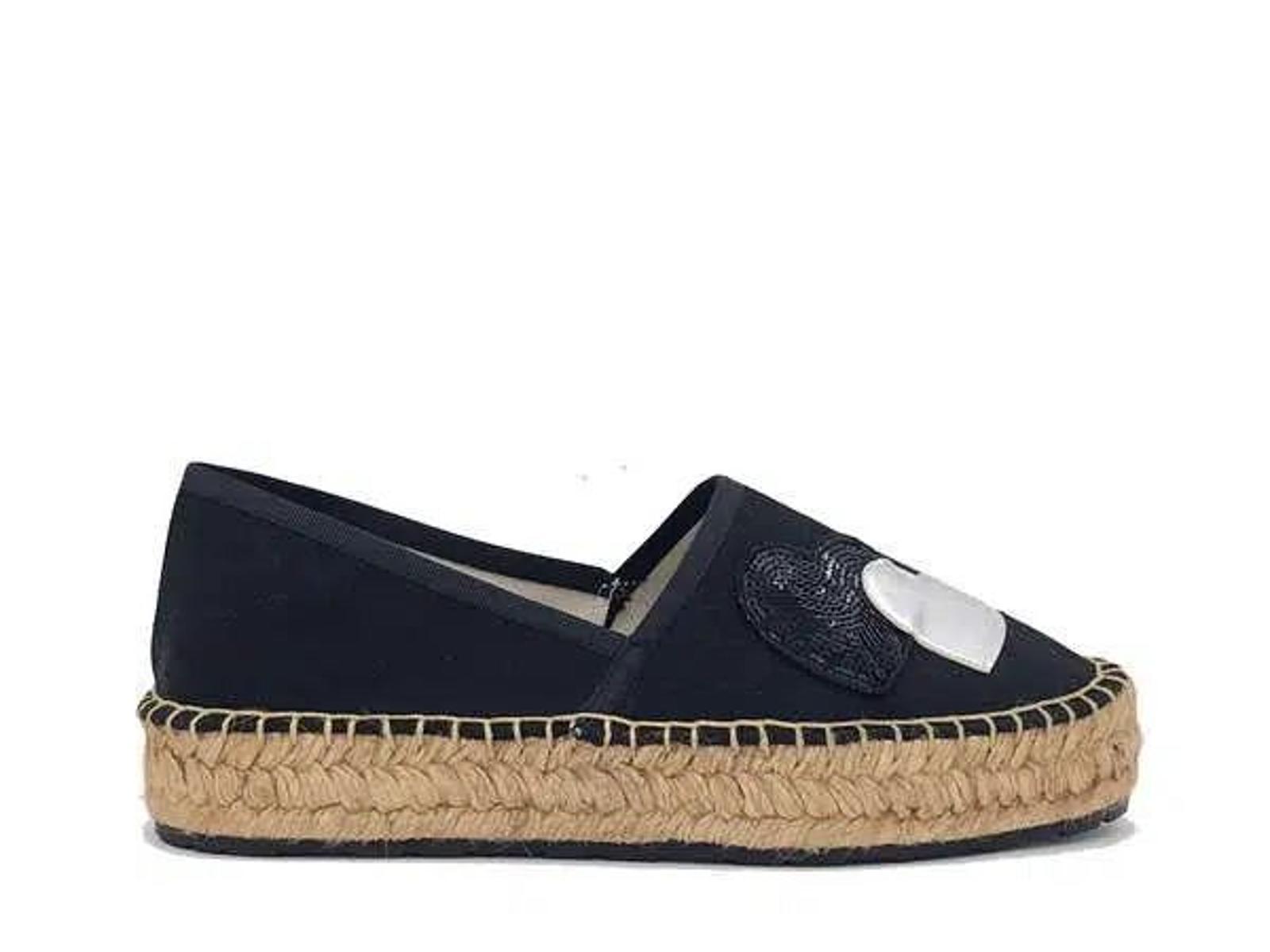 LOVE MOSCHINO Espadrillas donna nere-Nero